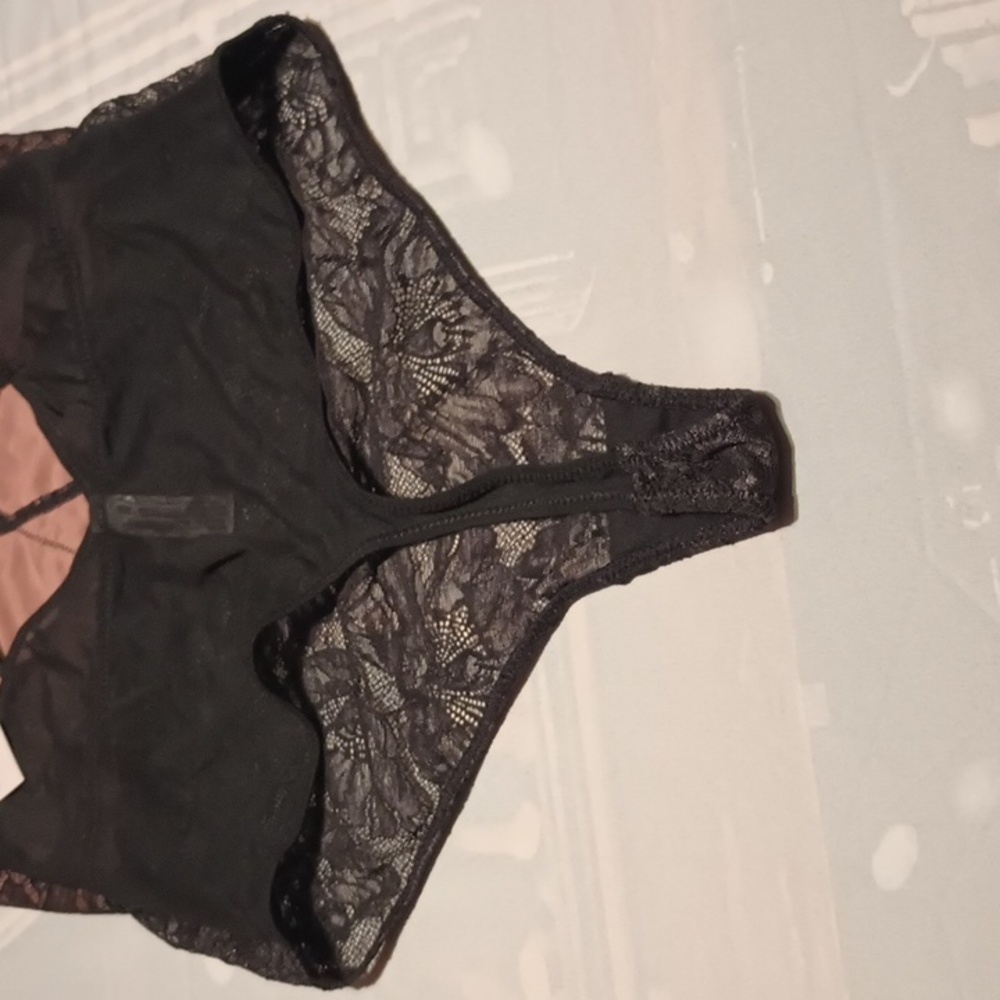Auden Black and Rose Gold  Lace Chemise - Picture 5 of 8